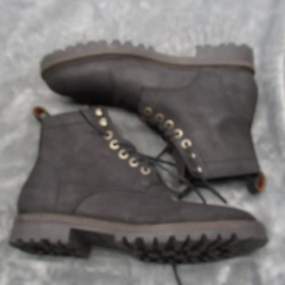 Patina Portland Boots Men Black Suede Lace Up Ankle Handmade Mexico Shoes Casual